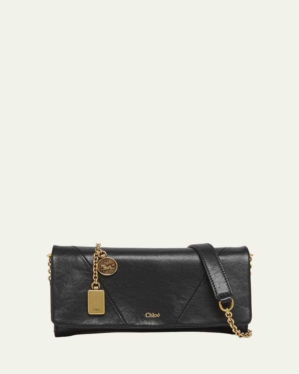 Foulard Flap Crossbody Bag in Buffalo Leather